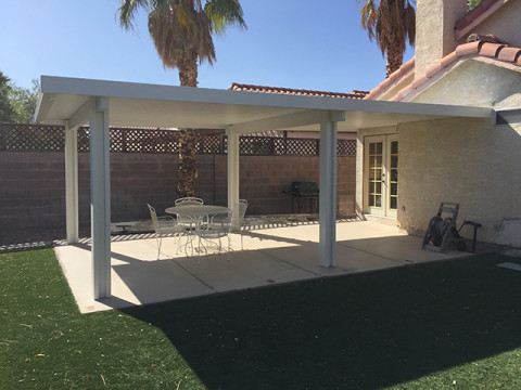  Solid Patio Cover with Two Beams